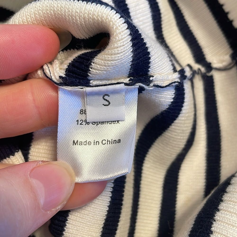 La Ligne Striped Turtleneck Sweater S - Picture 3 of 9